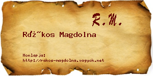 Rákos Magdolna névjegykártya