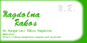 magdolna rakos business card